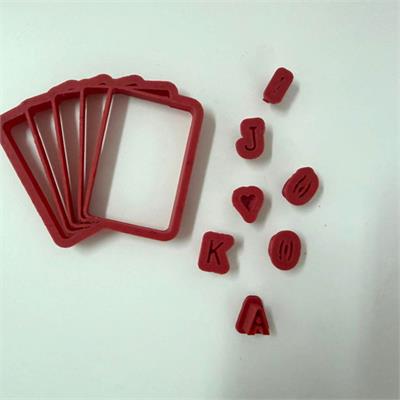 חותכן מניפת קלפים לבצק סוכר